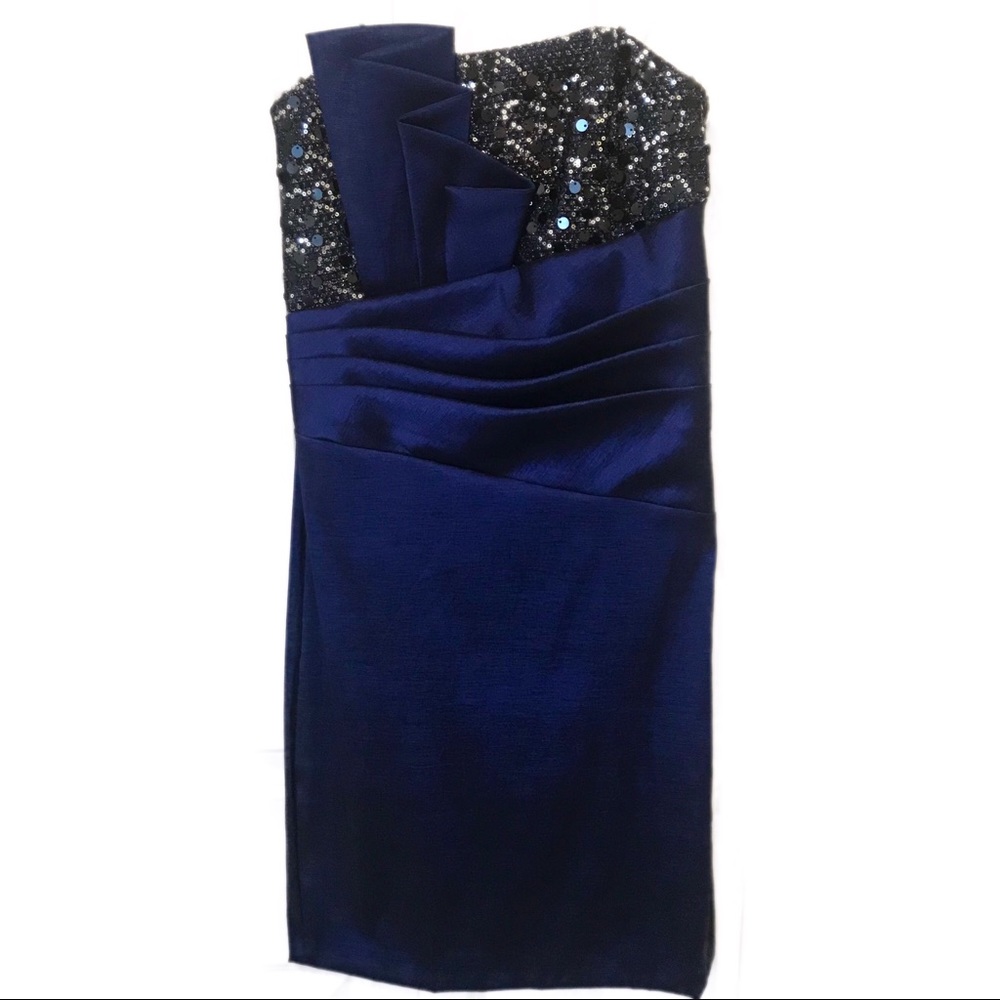 Betsy Adam Royal Blue Cocktail Dress